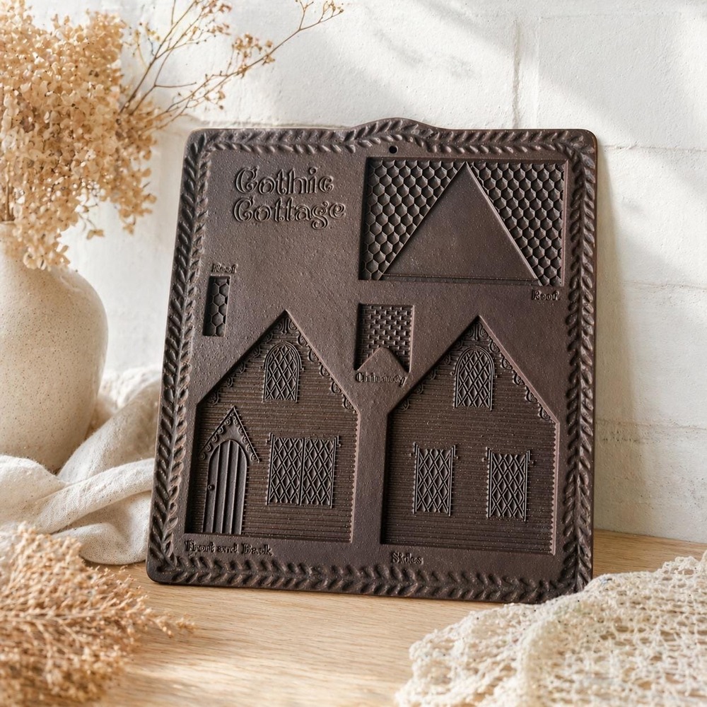 Hartstone Gothic Cottage Stoneware Cookie Mold USA Dark Academia Whimsigoth
